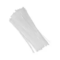 QOLTEC 52236 Daugkartinio naudojimo savaime užsifiksuojantis kabelio raištis 7,2x400mm nailono UV Baltas