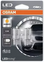 LED OSRAM lemputė WY21W 12V W3x16d geltona | 7705YE-02B