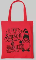 Spalvotas medžiaginis maišelis "It's the season to sparkle"