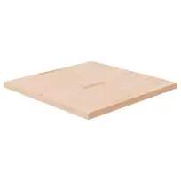 Stalviršis, 90x90x4cm, neapdorotas ąžuolo medienos masyvas