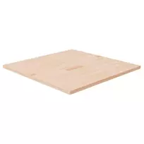 Stalviršis, 80x80x2,5cm, neapdorotas ąžuolo medienos masyvas