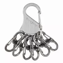 Raktų juosta Nite Ize KeyRack + 6x mikro karabino nerūdijantis plienas (KLK-11- R3)