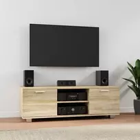 TV staliukas Televizoriaus spintelė, ąžuolo, 120x40,5x35cm, apdirbta mediena