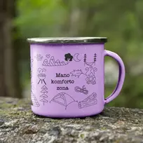 Metalinis puodelis "Mano komforto zona"