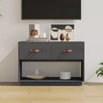 TV staliukas Televizoriaus spintelė, pilka, 90x40x60cm, pušies masyvas