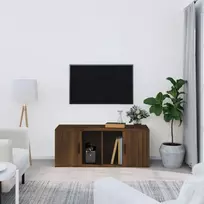 TV staliukas Televizoriaus spintelė, ruda ąžuolo, 100x35x40cm, mediena