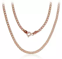 Auksinė grandinėlė Double rombo 2.5 mm , briaunų apdirbimas deimantu - 2.5 mm. - 50 - 4.54 g.