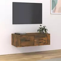 TV staliukas Pakabinama TV spintelė, dūminio ąžuolo, 80x36x25cm, mediena
