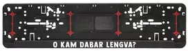 Automobilio numerių rėmelis "O kam dabar lengva?"