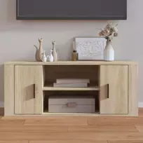 TV staliukas Televizoriaus spintelė, ąžuolo, 100x35x40cm, apdirbta mediena