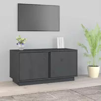 TV staliukas Televizoriaus spintelė, pilka, 80x35x40,5cm, pušies masyvas