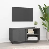 TV staliukas Televizoriaus spintelė, pilka, 80x35x40,5cm, pušies masyvas
