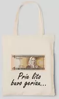 Medžiaginis maišelis "Prie lito buvo geriau"