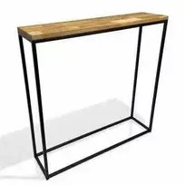 Konsolė - Loft 80X80X20cm. Vienos lentynos (PASKUTINĖ)