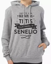 Premium "Stedman" džemperis "Tik geriausias tėtis paaukštintas iki senelio"