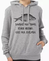 Premium "Stedman" džemperis "Darbas - ne žvejams"