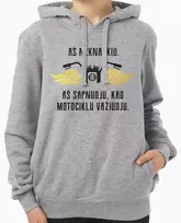 Premium "Stedman" džemperis "Sapnuoju, kad motociklu važiuoju"