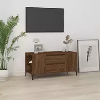 TV staliukas Televizoriaus spintelė, ruda ąžuolo, 102x44,5x50cm, mediena
