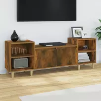 TV staliukas Televizoriaus spintelė, dūminio ąžuolo, 160x35x55cm, mediena