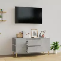 TV staliukas Televizoriaus spintelė, betono pilka, 102x44,5x50cm, mediena