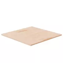 Stalviršis, 60x60x1,5cm, neapdorotas ąžuolo medienos masyvas