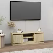 TV staliukas Televizoriaus spintelė su durelėmis, ąžuolo, 102x30x36cm