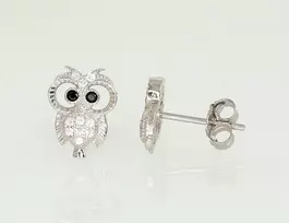 Sidabriniai auskarai Vinukai, Praba: 830, Metalas: Sidabras - 1.6 g. - 12 mm.