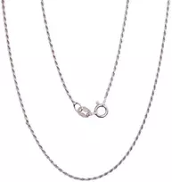 Sidabrinė grandinėlė Rope 1,1 mm - 2.5 g. - 50 - 1,1 mm.