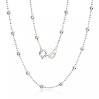 Sidabrinė grandinėlė Bead 1-3 mm - 4.2 g. - 45 - 1-3 mm.