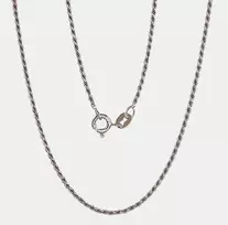 Sidabrinė grandinėlė Rope 1,3 mm - 2.9 g. - 40 - 1,3 mm.