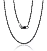 Sidabrinė grandinėlė Rope 2 mm - 2 mm. - 45 - 5.8 g.