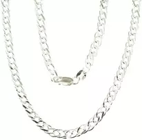 Sidabrinė grandinėlė Rombo 4 mm , briaunų apdirbimas deimantu - 4 mm. - 50 - 11 g.