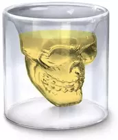 Kaukolės formos stiklinė "DOOMED", 200ml