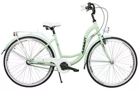 Dviratis AZIMUT Vintage 28" 3-speed 2025 mint-baltas matt