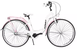 Dviratis AZIMUT Vintage 28" 3-speed 2025 baltas-pink shiny