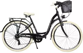 Dviratis AZIMUT Sarema 28" ALU TX-7 2025 juodas shiny