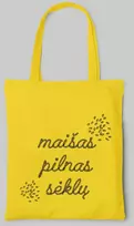 Spalvotas medžiaginis maišelis "Maišas pilnas sėklų"