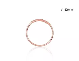 Auksinių auskarų vėrimas į nosį - 12 mm. - 0.13 g.