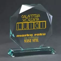 Tryumf Graviruotas stiklo trofėjus su dėklu +užpildymas dažais