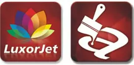 Tryumf Stiklo trofėjus su LuxorJet spalvotu spaudu, graviravimu ir dažų užpildu