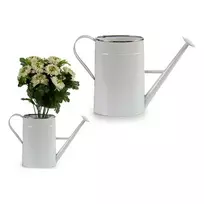 Ibergarden Laistytuvo formos vazono dangtelis, metalinis, baltas, aukštis 24 cm