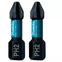 Makita Sukimo antgalis PH2 25MM IMPACT Juodas 2 vnt. komplektas B-63616
