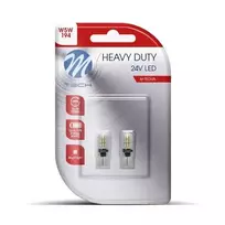 M-TECH LED lemputės W5W Canbus LB9801W 24V