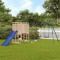 Lauko žaidimų aikštelės komplektas, pušies medienos masyvas