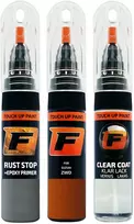 Firanto SUZUKI ZWD - FLAME Oranžinis Rinkinys: Dažų korektorius įbrėžimų taisymui + Rūdžių modifikatorius + Lakas 15 ml (2016 -