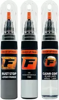 Firanto SUZUKI MOTORCYCLES YBD - GLASS SPLASH Baltas Rinkinys: Dažų korektorius įbrėžimų taisymui + Rūdžių modifikatorius + Lakas 15 ml (2000  -2023)