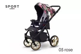 Vaikiškas sportinis vežimėlis Lonex SPORT 05 rose