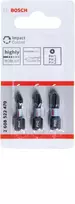 Bosch Suktuvo antgaliai PH1/2/3 3 vnt./ Impact, L=25mm