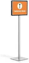 Durable Patvarus Info Stand Basic - A3 grindų stovas, antracitas