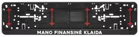 Automobilio numerių rėmelis "Mano finansinė klaida"